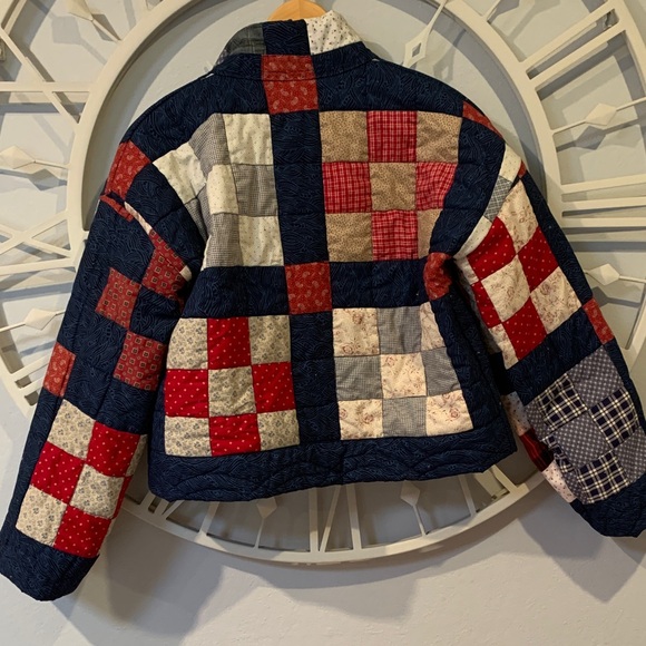 Handmade one-of-a-kind Patchwork Quilted Jacket - QUILT COAT - Picture 9 of 12